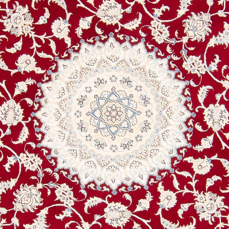 Perzisch tapijt - Nain rond  - 200 x 200 cm - rood