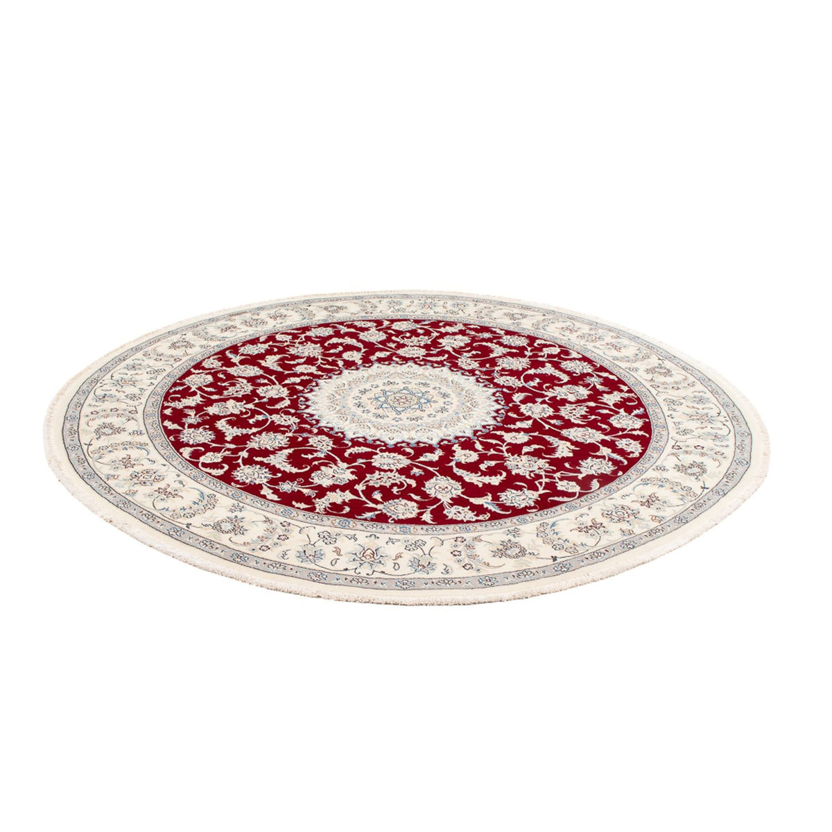 Perzisch tapijt - Nain rond  - 200 x 200 cm - rood