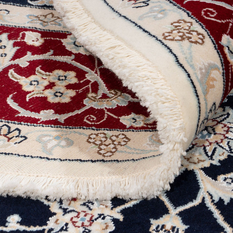 Perzisch tapijt - Nain rond  - 200 x 200 cm - donkerblauw