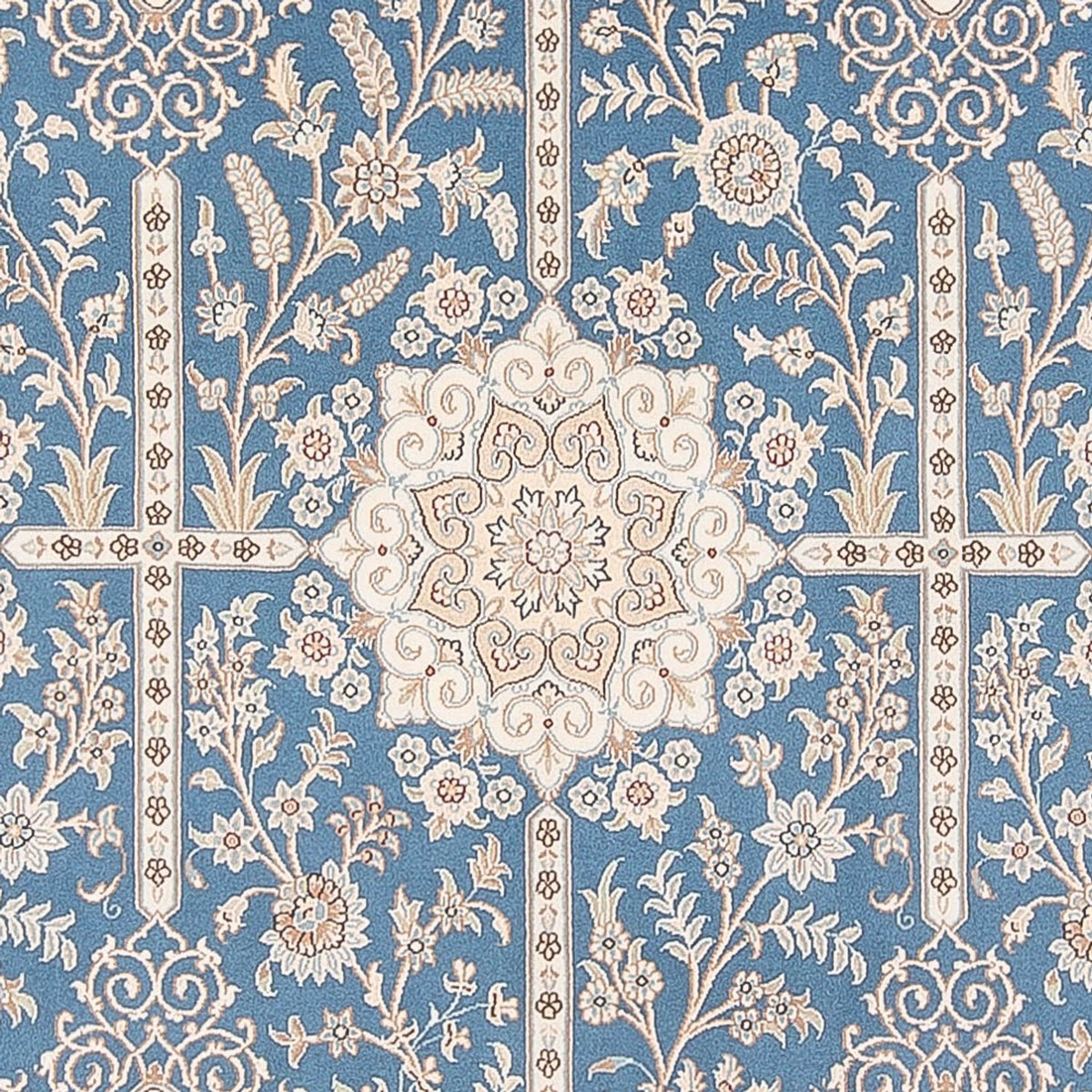 Perzisch tapijt - Nain - Premium - 298 x 200 cm - lichtblauw