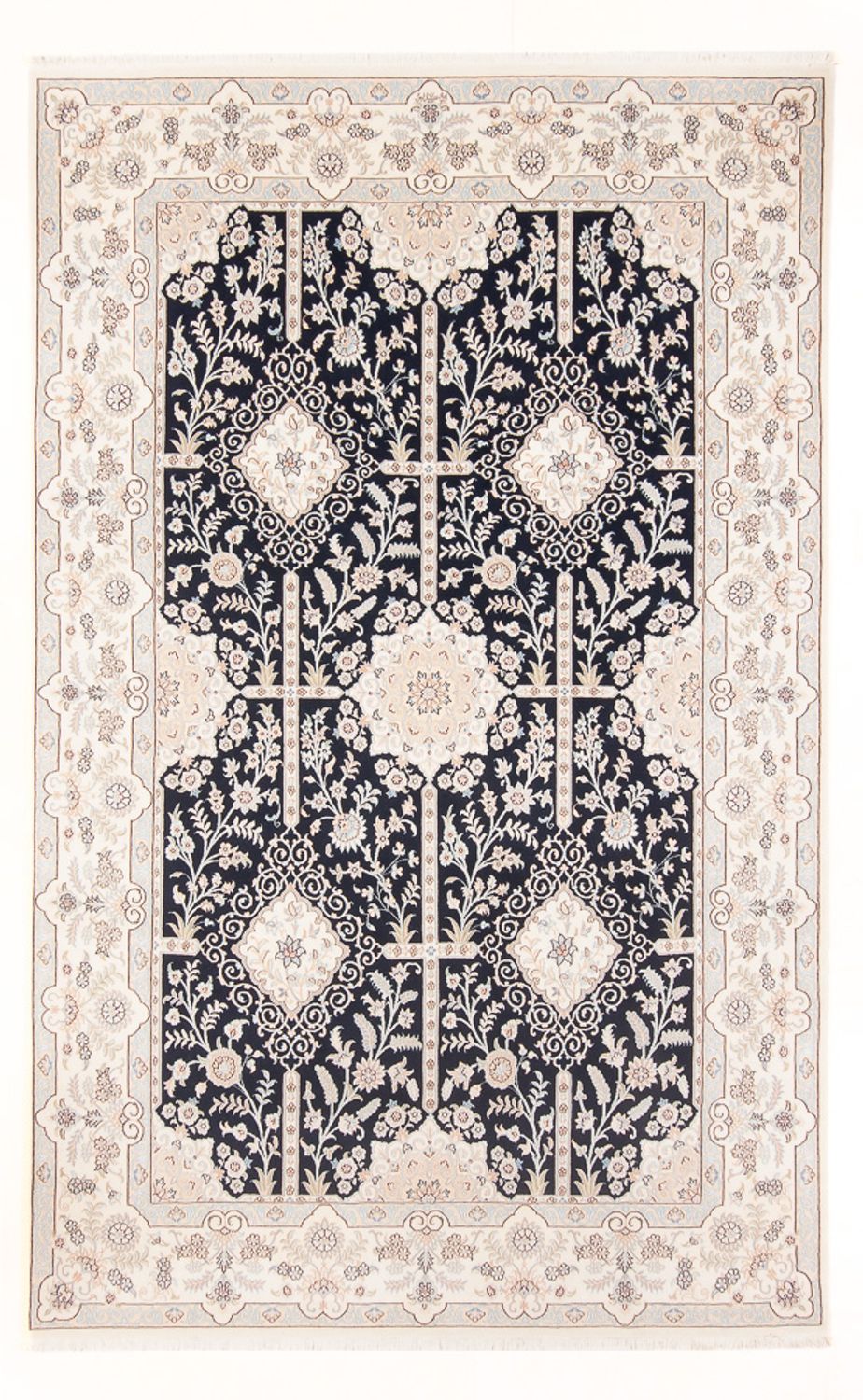 Perzisch tapijt - Nain - Premium - 298 x 198 cm - donkerblauw