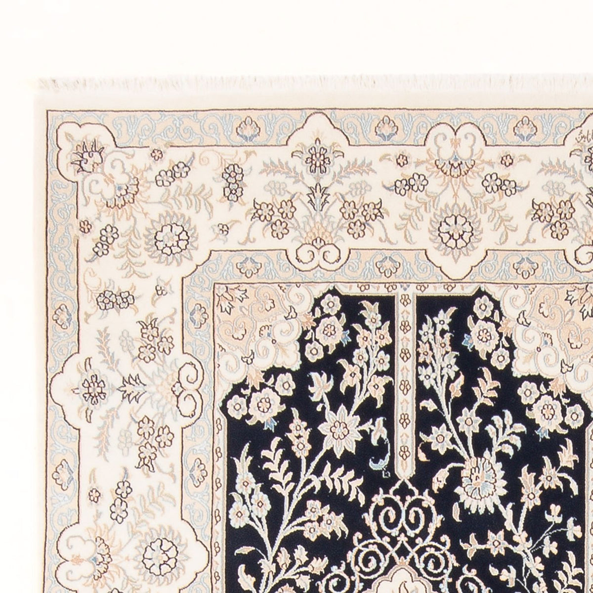 Perzisch tapijt - Nain - Premium - 298 x 198 cm - donkerblauw