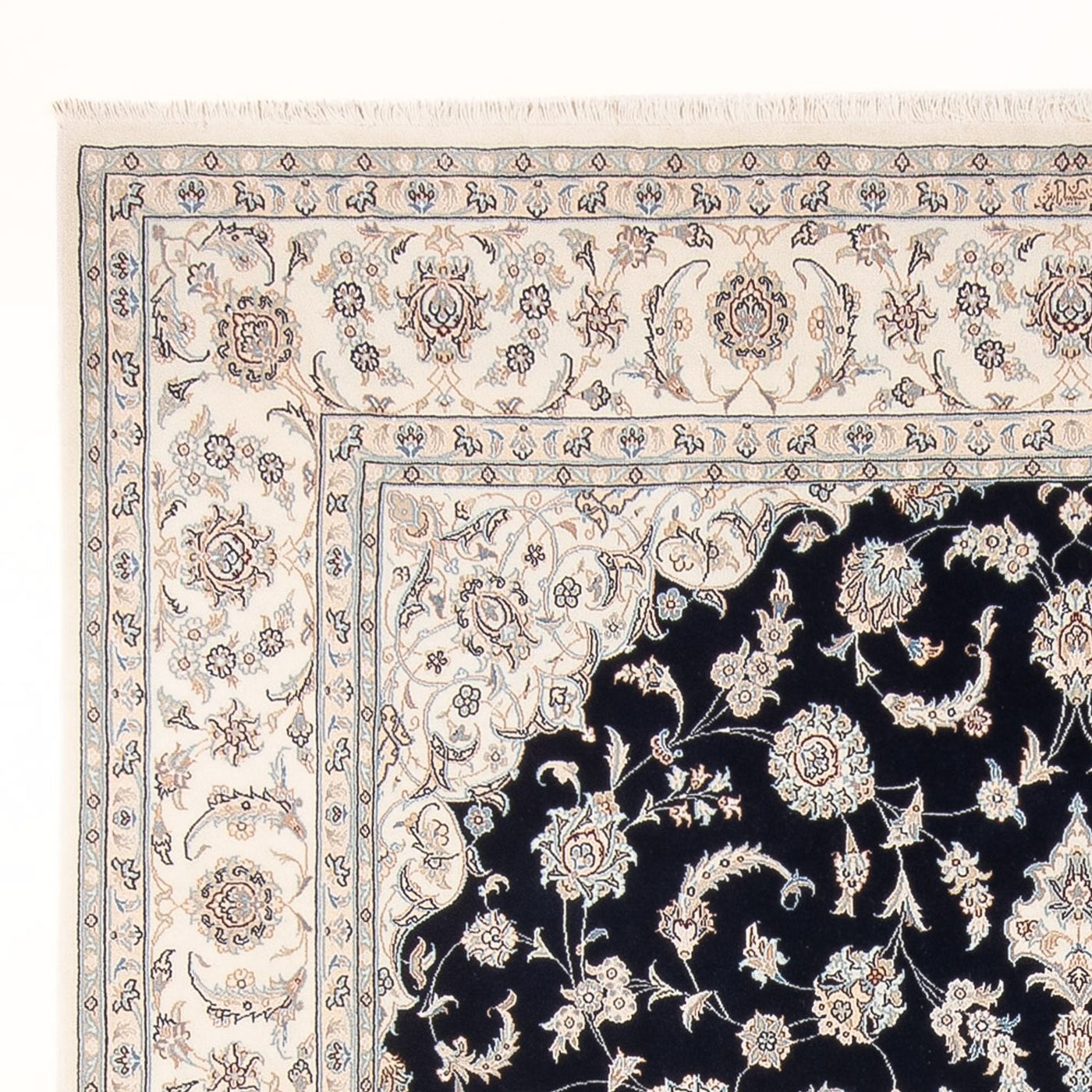 Perzisch tapijt - Nain - Premium - 275 x 228 cm - donkerblauw