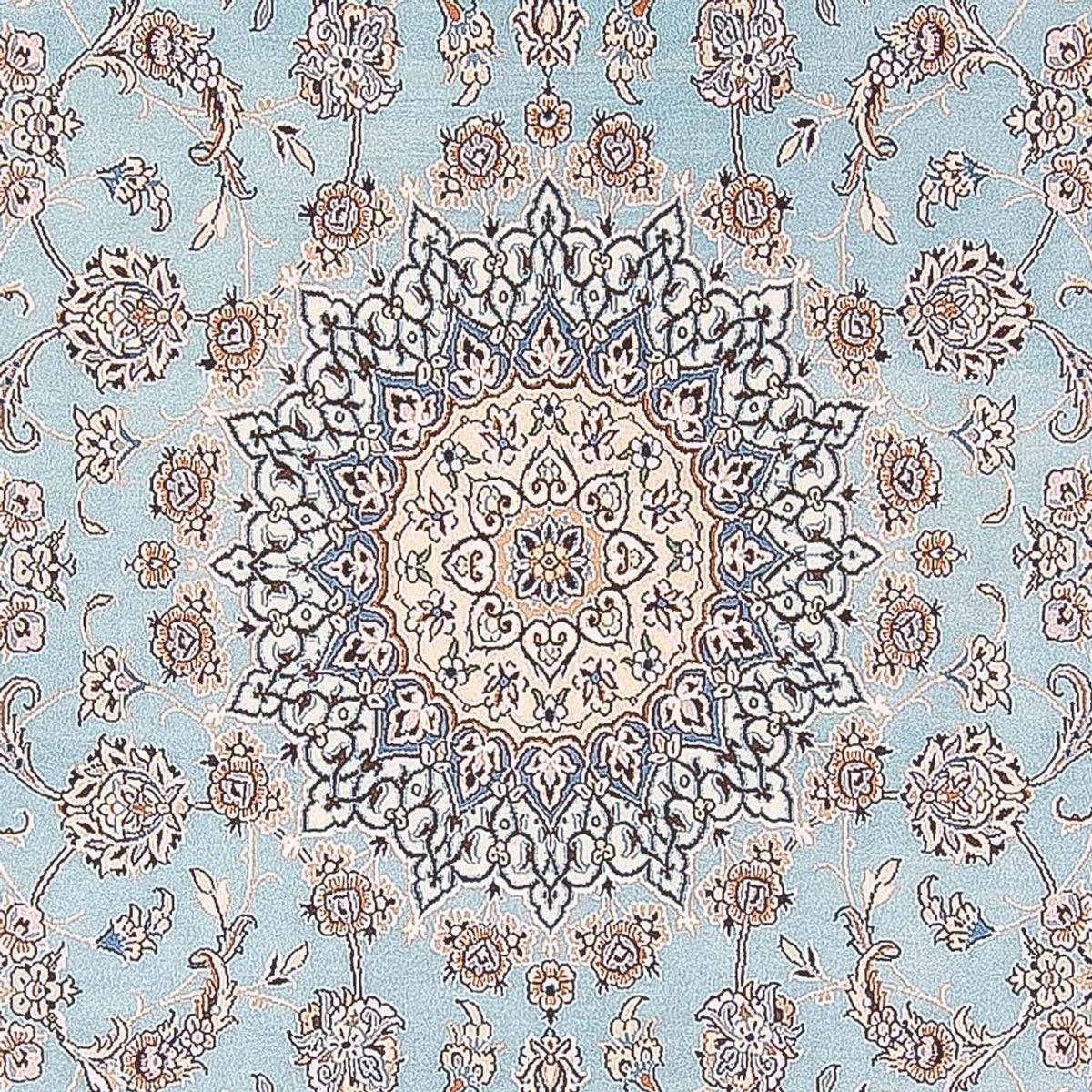 Perzisch tapijt - Nain - Premium - 308 x 200 cm - lichtblauw