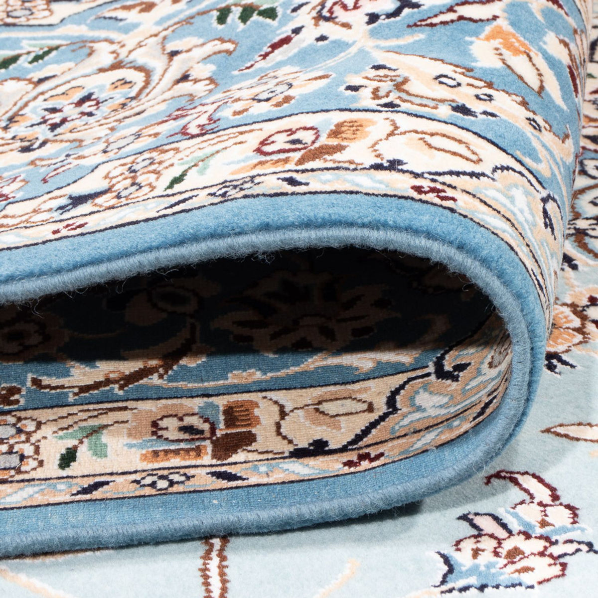 Perzisch tapijt - Nain - Premium - 308 x 200 cm - lichtblauw