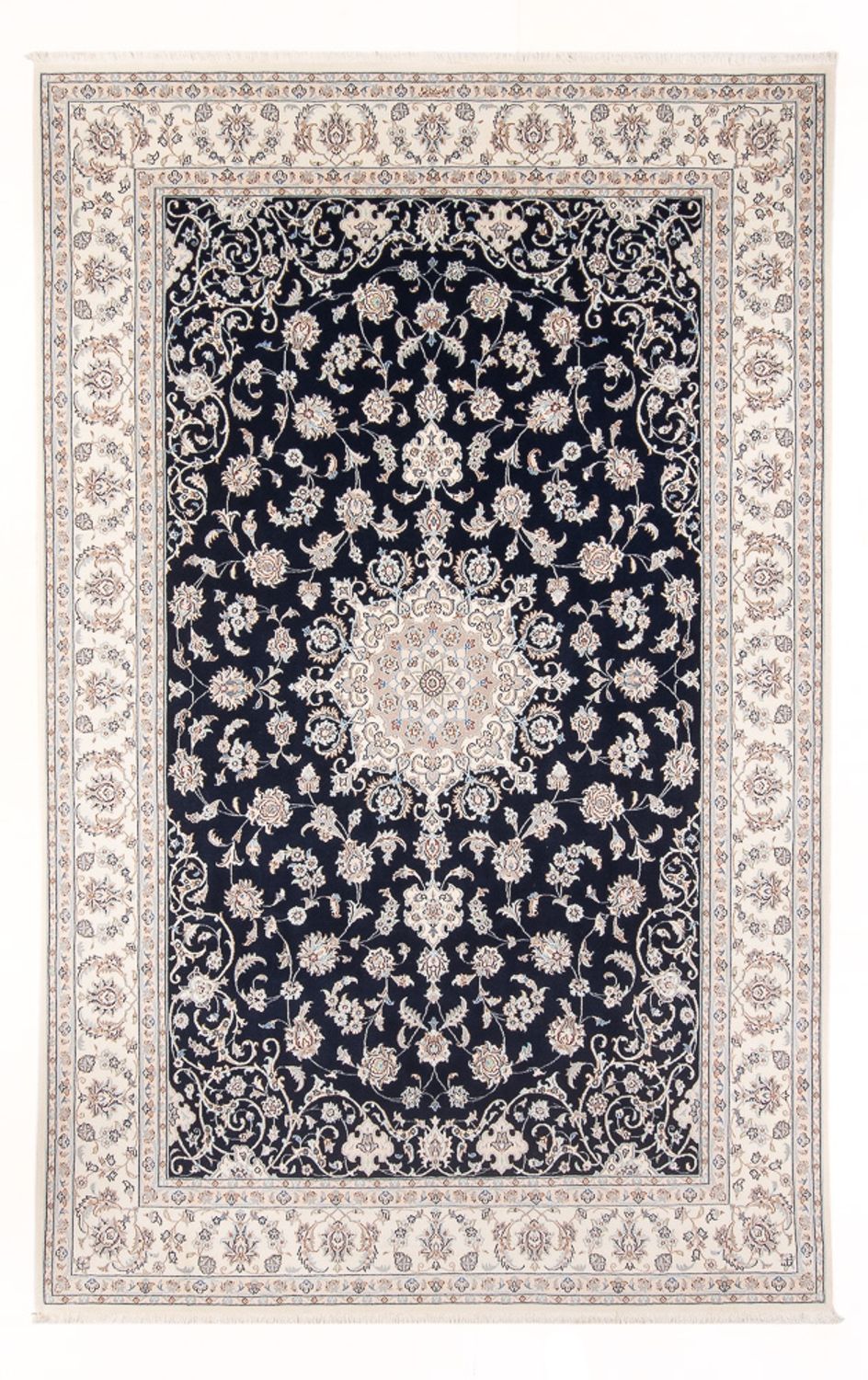 Perzisch tapijt - Nain - Premium - 298 x 200 cm - donkerblauw