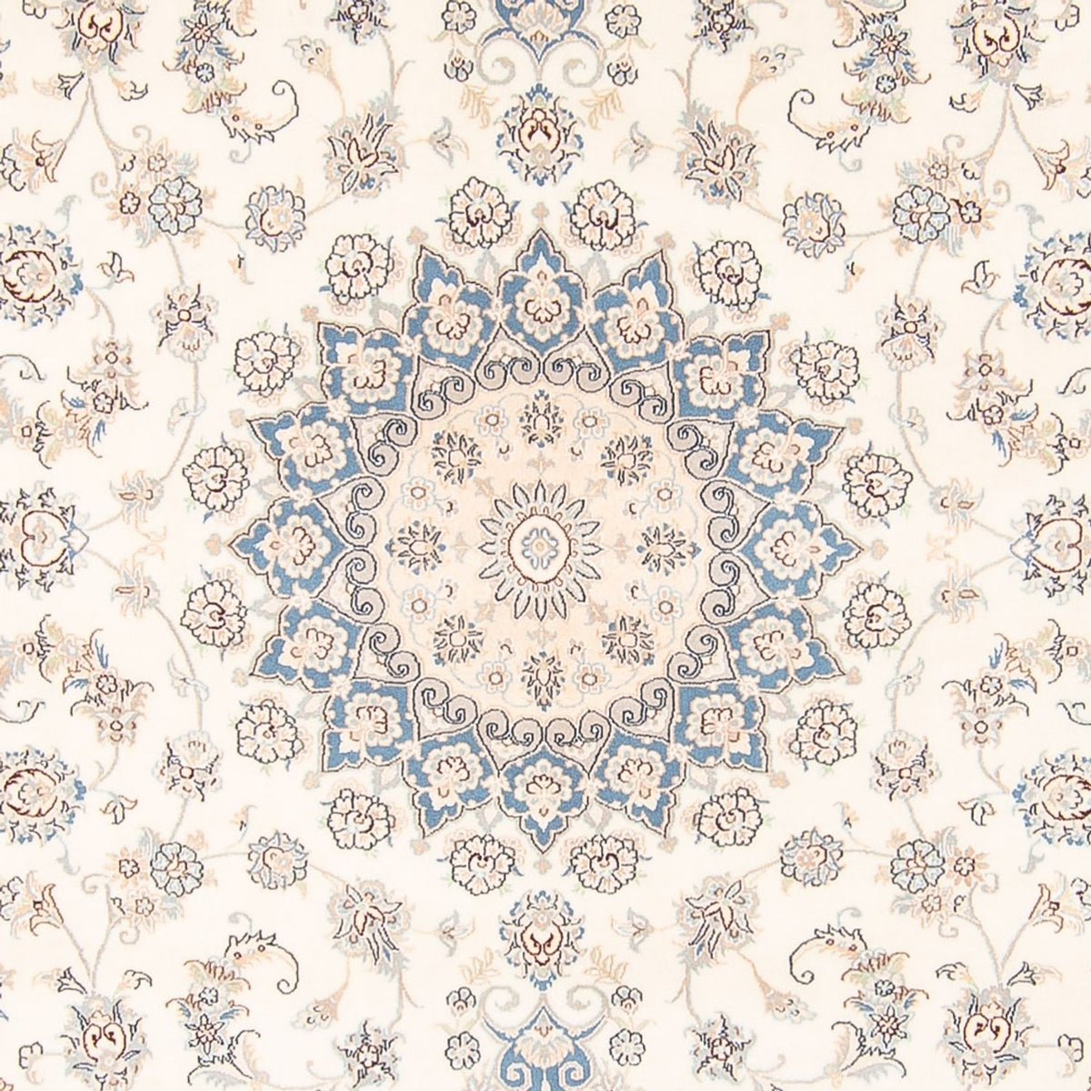 Perzisch tapijt - Nain - 258 x 224 cm - crème