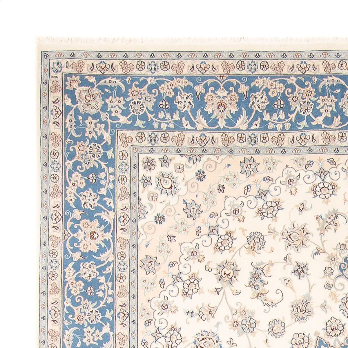 Perzisch tapijt - Nain - 258 x 224 cm - crème