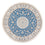Perzisch tapijt - Nain - Premium rond  - 152 x 150 cm - blauw