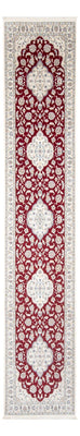 Loper Perzisch tapijt - Nain - Premium - 404 x 88 cm - rood