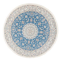 Perzisch tapijt - Nain - Premium rond  - 157 x 150 cm - blauw