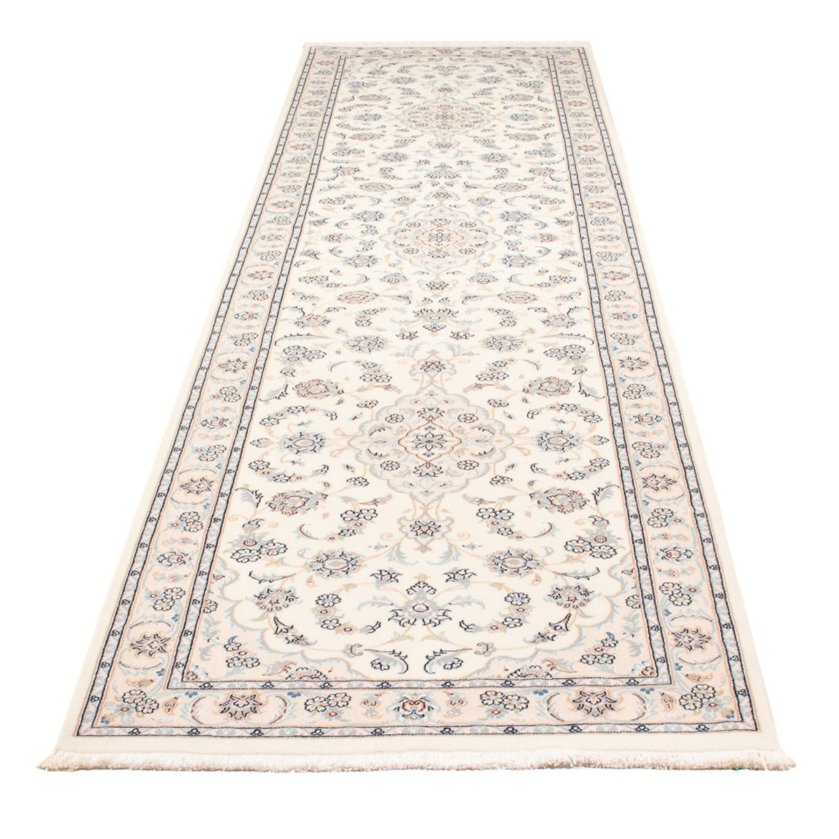 Loper Perzisch tapijt - Nain - Premium - 350 x 87 cm - crème