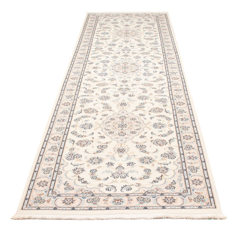Loper Perzisch tapijt - Nain - Premium - 350 x 87 cm - crème