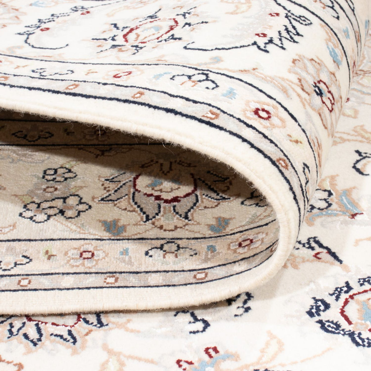 Perzisch tapijt - Nain - Koninklijk - 202 x 149 cm - crème