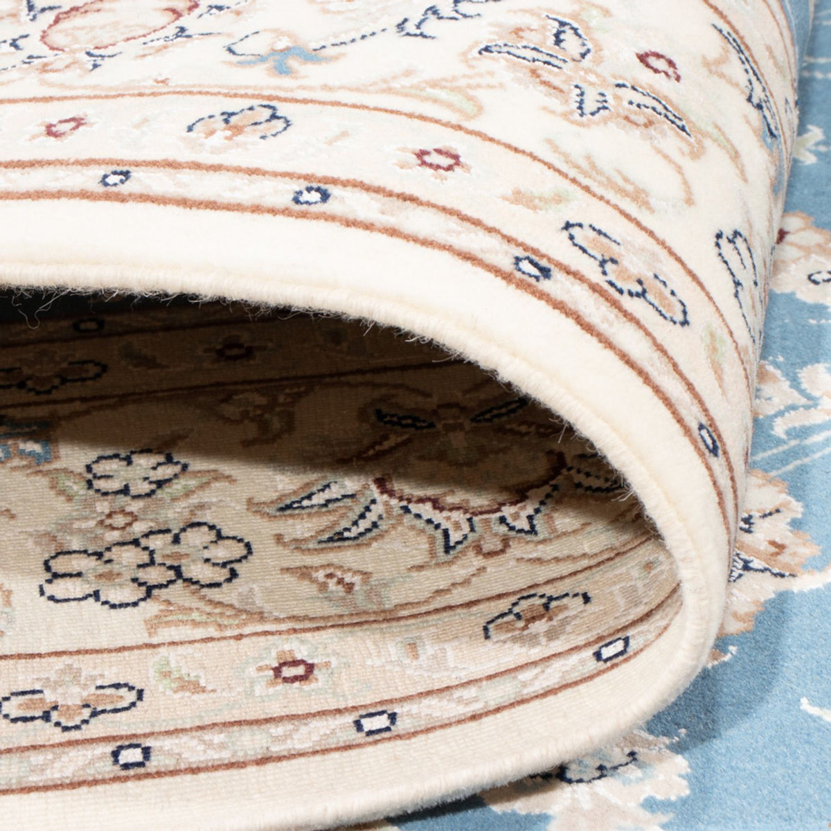 Perzisch tapijt - Nain - Koninklijk - 210 x 149 cm - lichtblauw