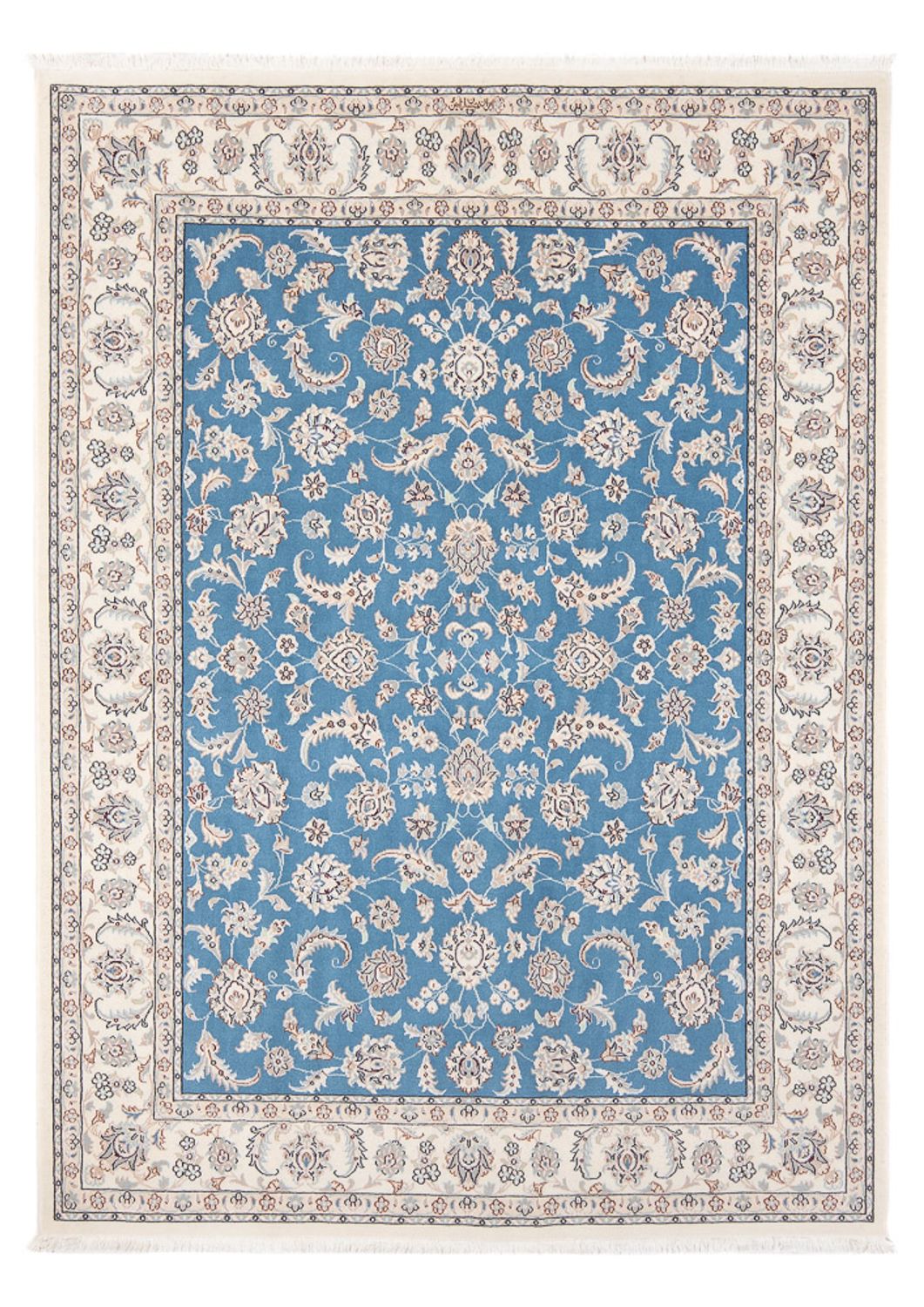 Perzisch tapijt - Nain - Premium - 199 x 149 cm - blauw