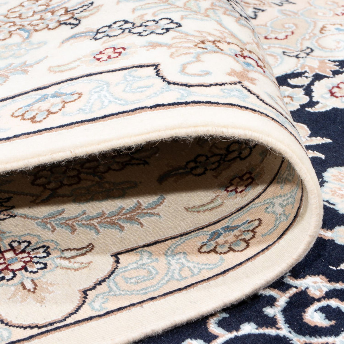 Perzisch tapijt - Nain - Premium - 294 x 196 cm - donkerblauw