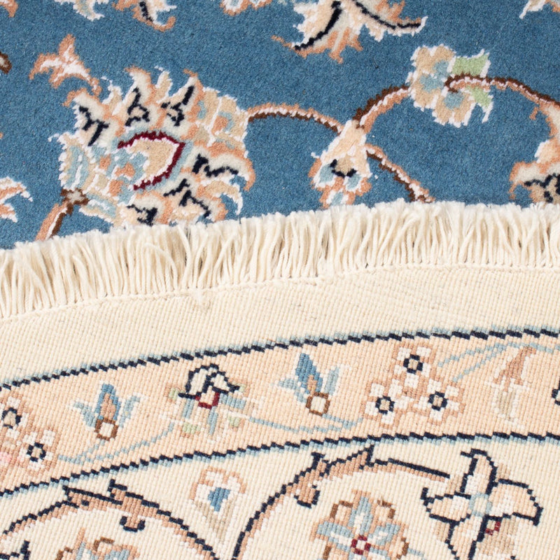 Perzisch tapijt - Nain - Premium rond  - 154 x 151 cm - blauw