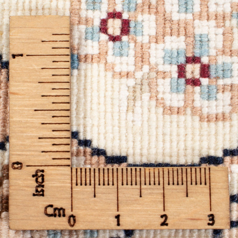 Perzisch tapijt - Nain - Premium rond  - 154 x 151 cm - blauw