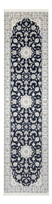 Loper Perzisch tapijt - Nain - Premium - 296 x 80 cm - donkerblauw