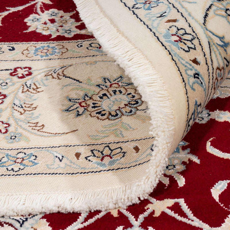 Perzisch tapijt - Nain rond  - 200 x 200 cm - rood