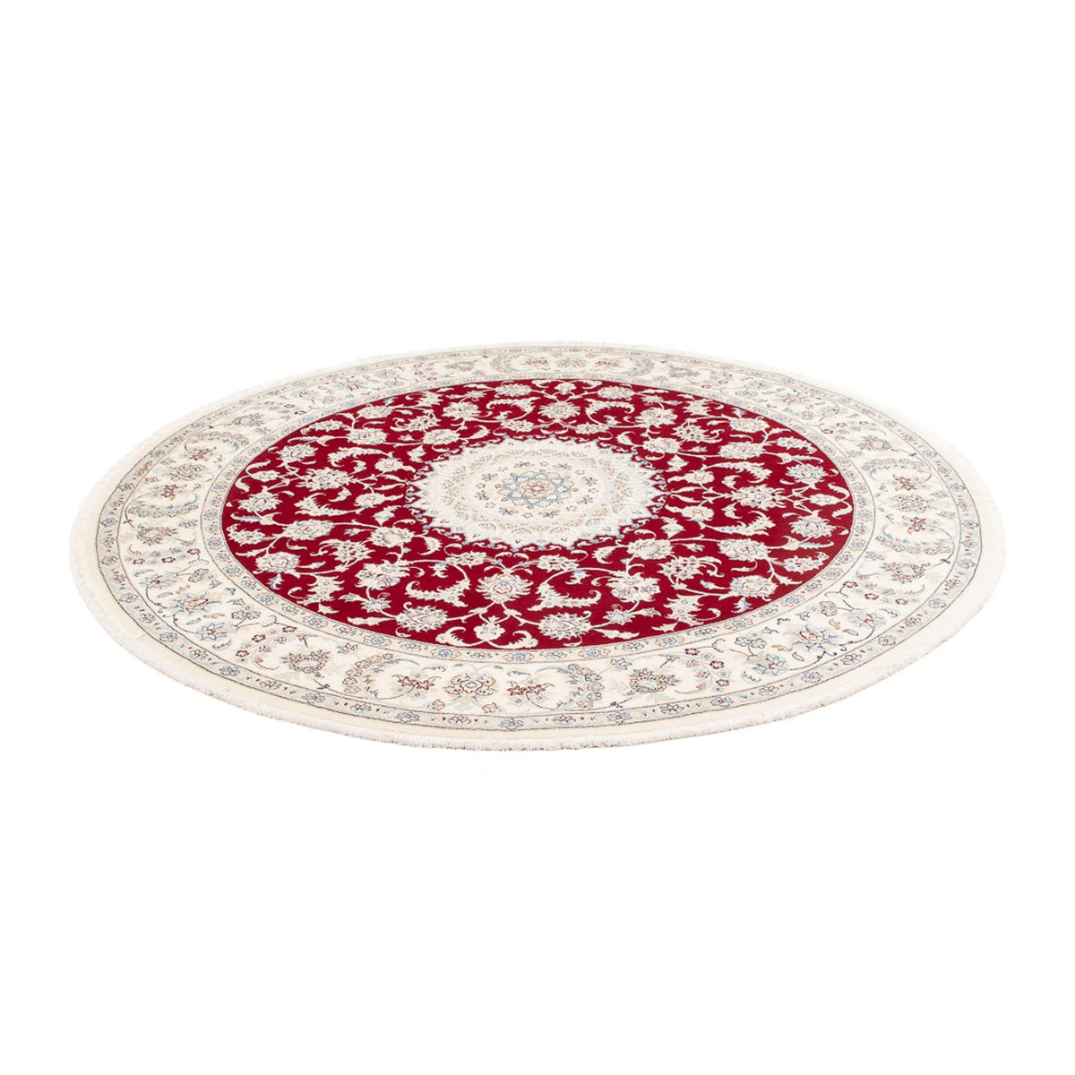 Perzisch tapijt - Nain rond  - 200 x 200 cm - rood
