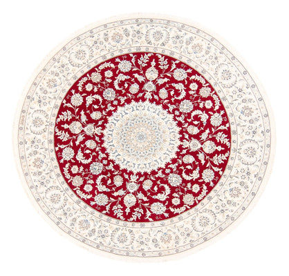 Perzisch tapijt - Nain rond  - 200 x 200 cm - rood