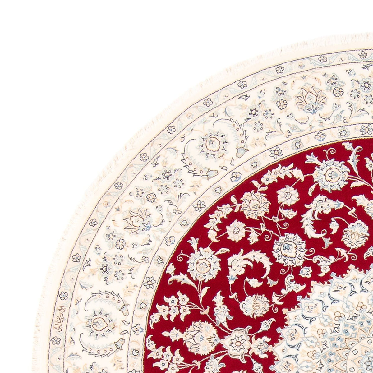 Perzisch tapijt - Nain rond  - 200 x 200 cm - rood