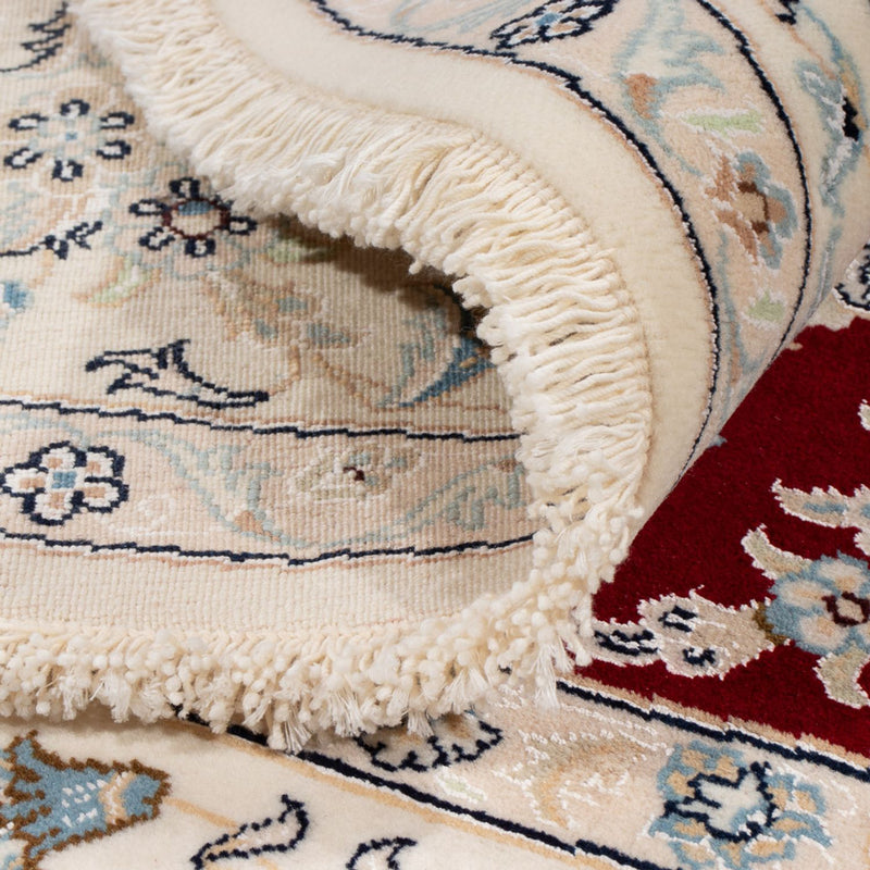 Perzisch tapijt - Nain rond  - 200 x 200 cm - rood