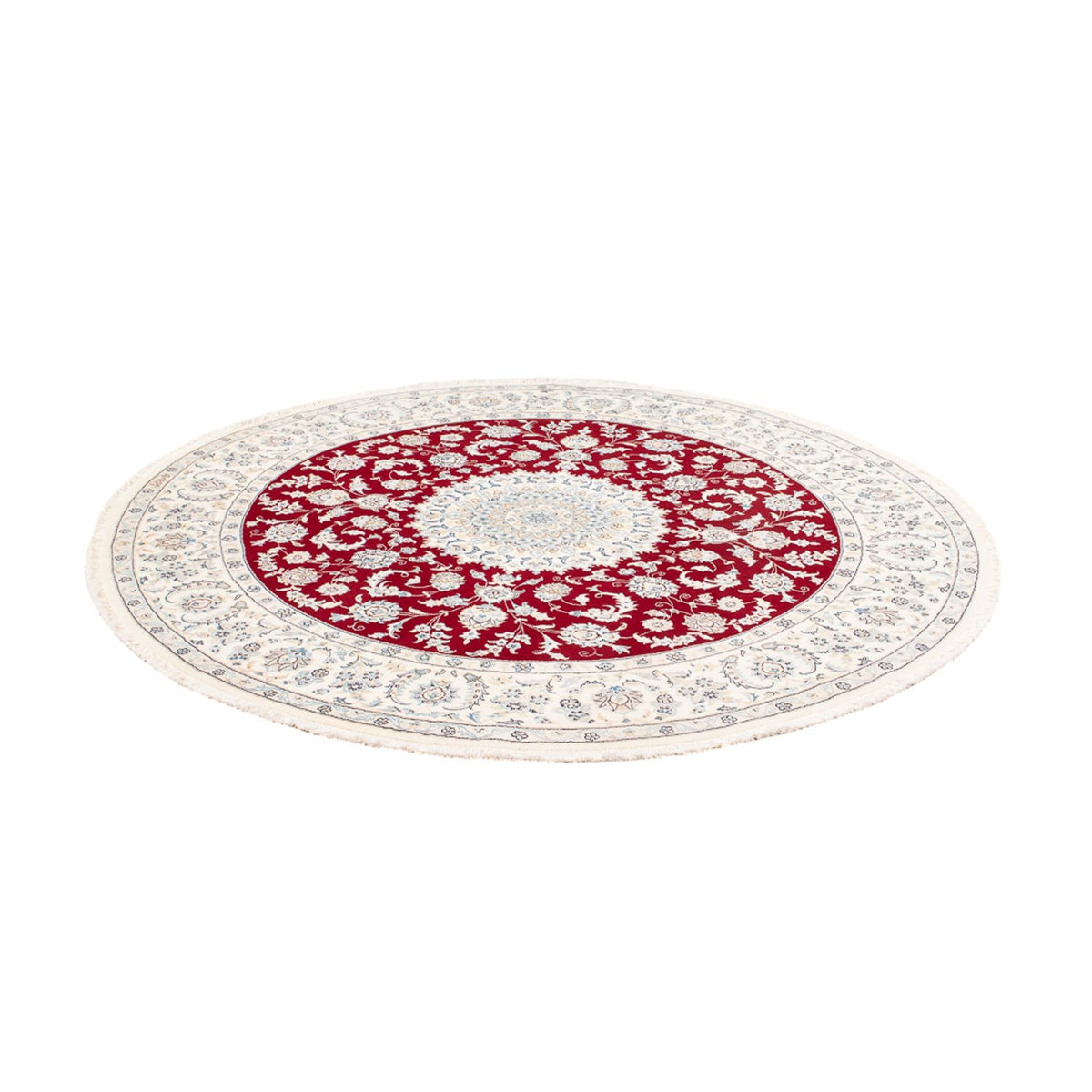Perzisch tapijt - Nain rond  - 200 x 200 cm - rood
