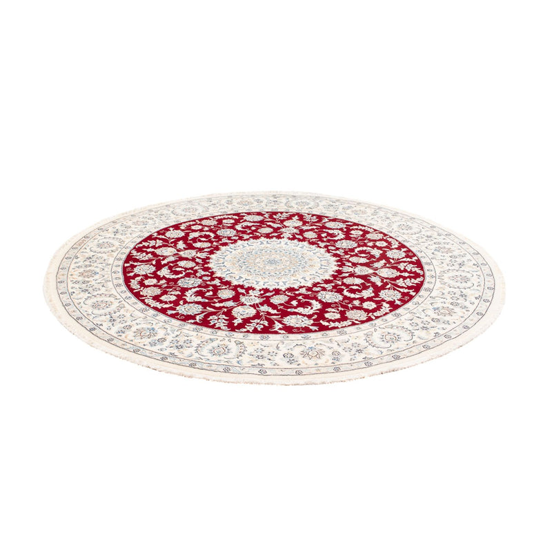 Perzisch tapijt - Nain rond  - 200 x 200 cm - rood