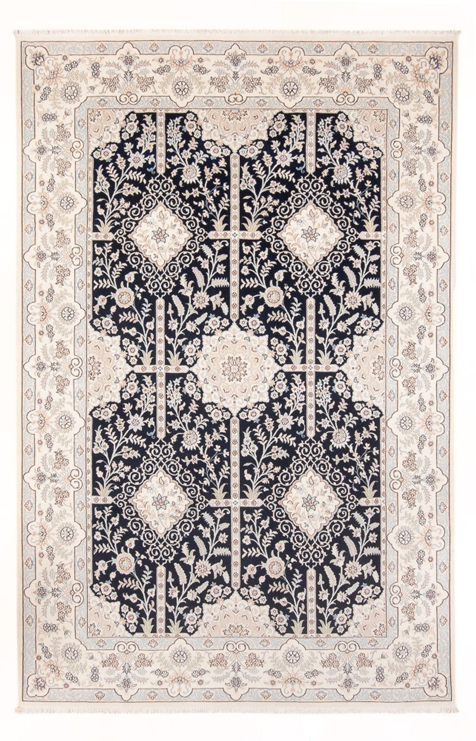 Perzisch tapijt - Nain - Premium - 295 x 200 cm - donkerblauw
