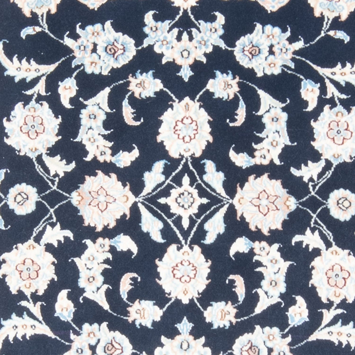 Loper Perzisch tapijt - Nain - Koninklijk - 198 x 81 cm - donkerblauw