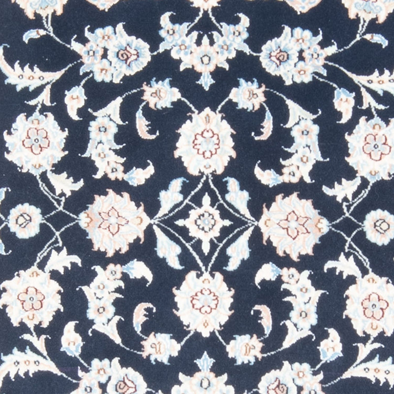 Loper Perzisch tapijt - Nain - Koninklijk - 198 x 81 cm - donkerblauw