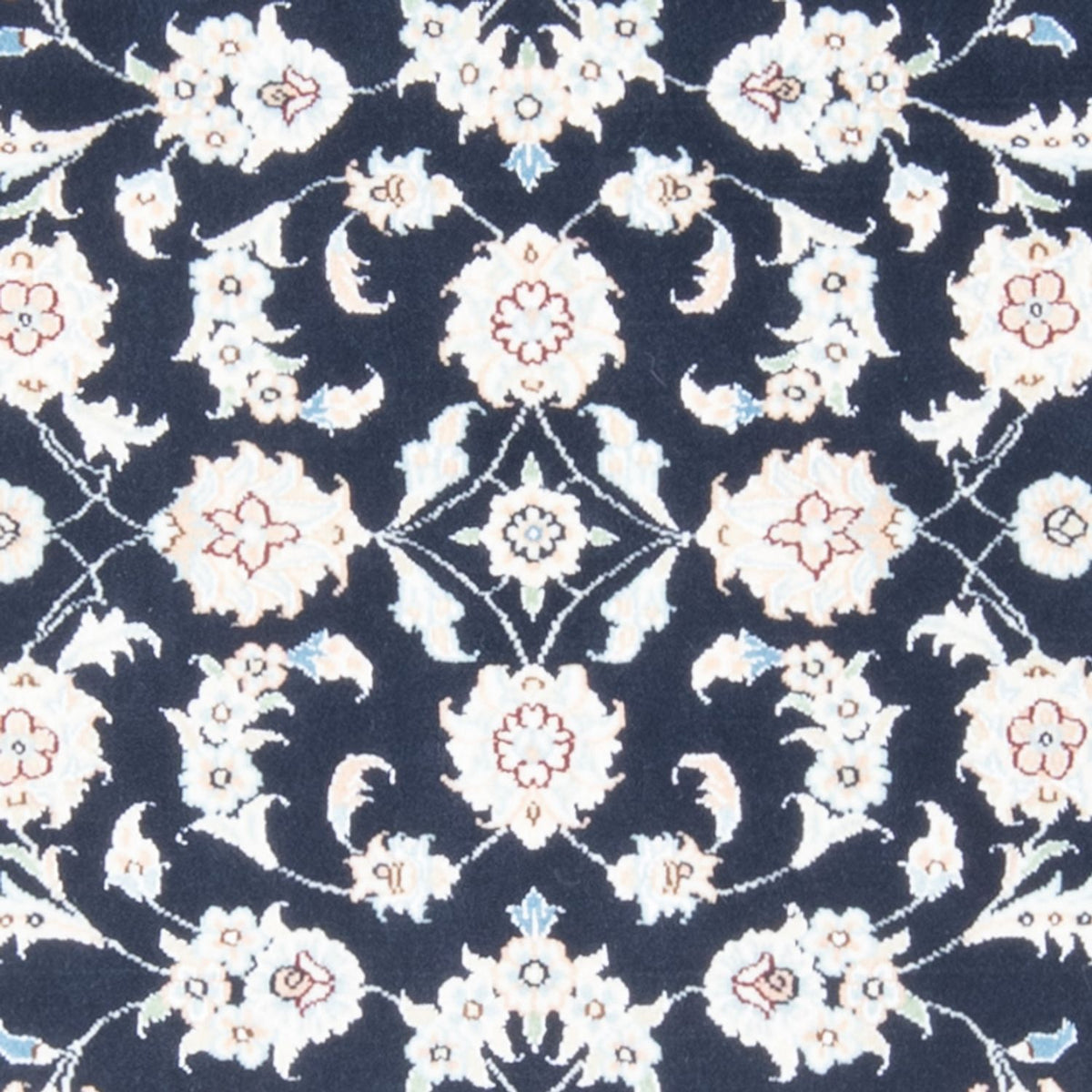 Loper Perzisch tapijt - Nain - Koninklijk - 197 x 80 cm - donkerblauw