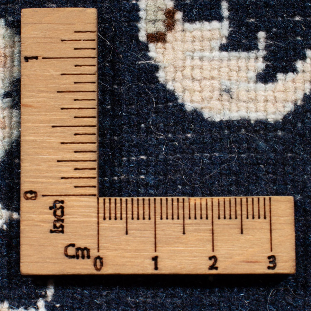 Loper Perzisch tapijt - Nain - Koninklijk - 197 x 80 cm - donkerblauw