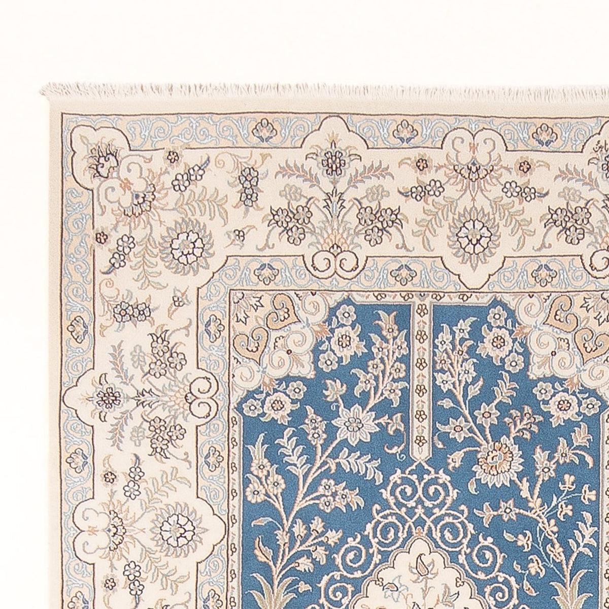 Perzisch tapijt - Nain - Premium - 295 x 197 cm - lichtblauw