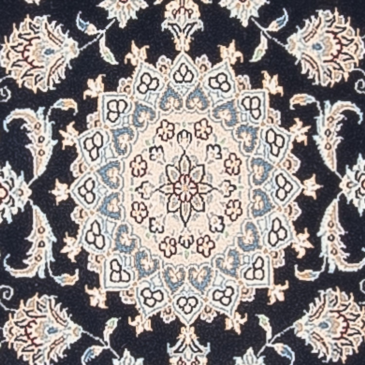 Loper Perzisch tapijt - Nain - Premium - 250 x 78 cm - donkerblauw