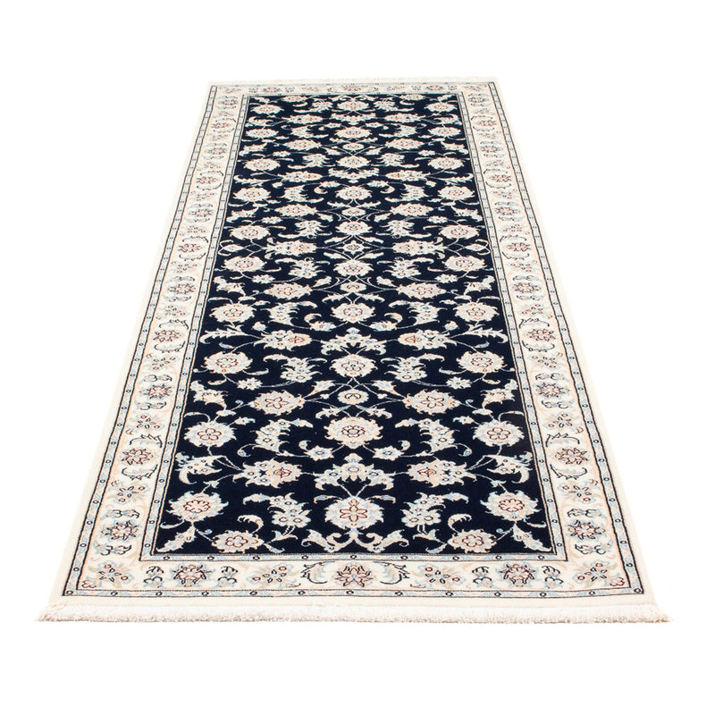 Loper Perzisch tapijt - Nain - Premium - 250 x 81 cm - donkerblauw