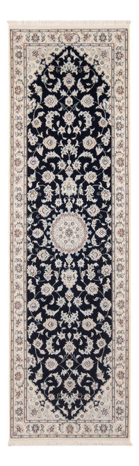 Loper Perzisch tapijt - Nain - Premium - 253 x 81 cm - donkerblauw