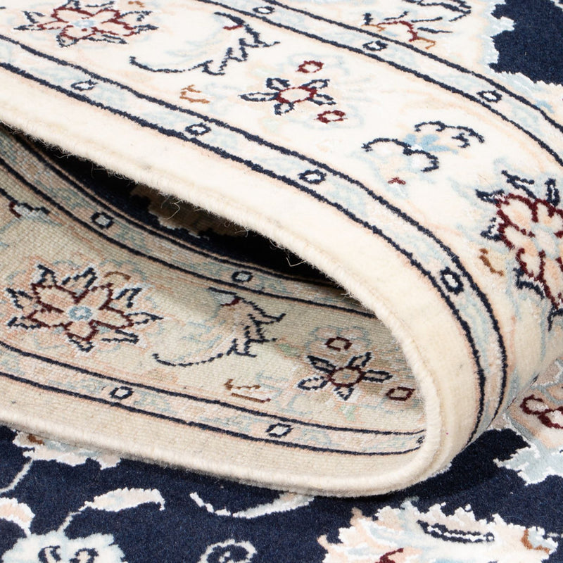 Loper Perzisch tapijt - Nain - Premium - 253 x 81 cm - donkerblauw