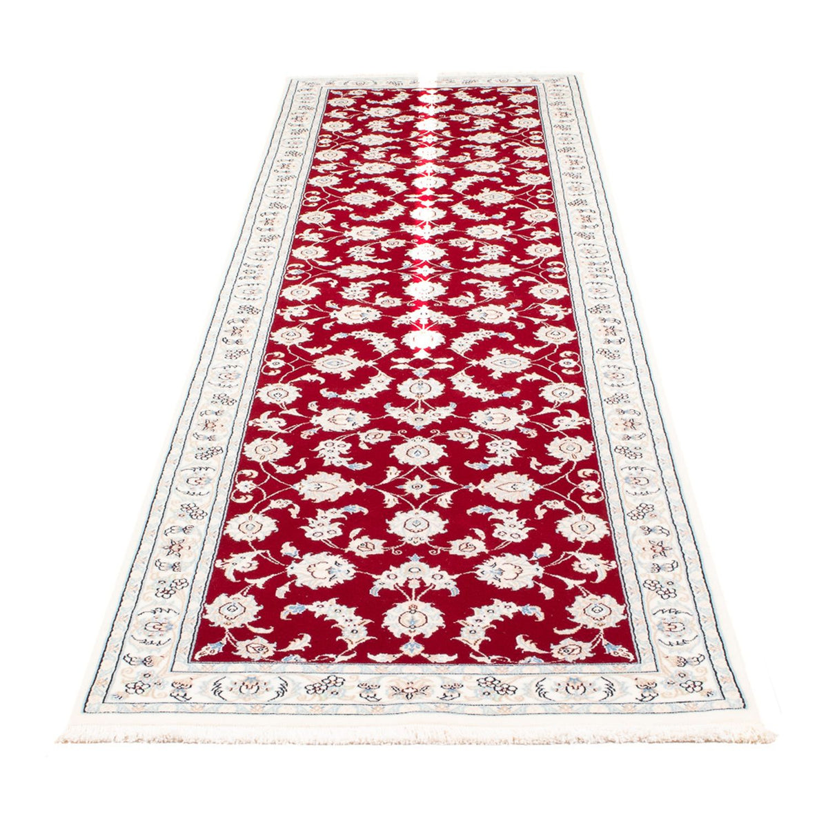 Loper Perzisch tapijt - Nain - Premium - 292 x 80 cm - rood
