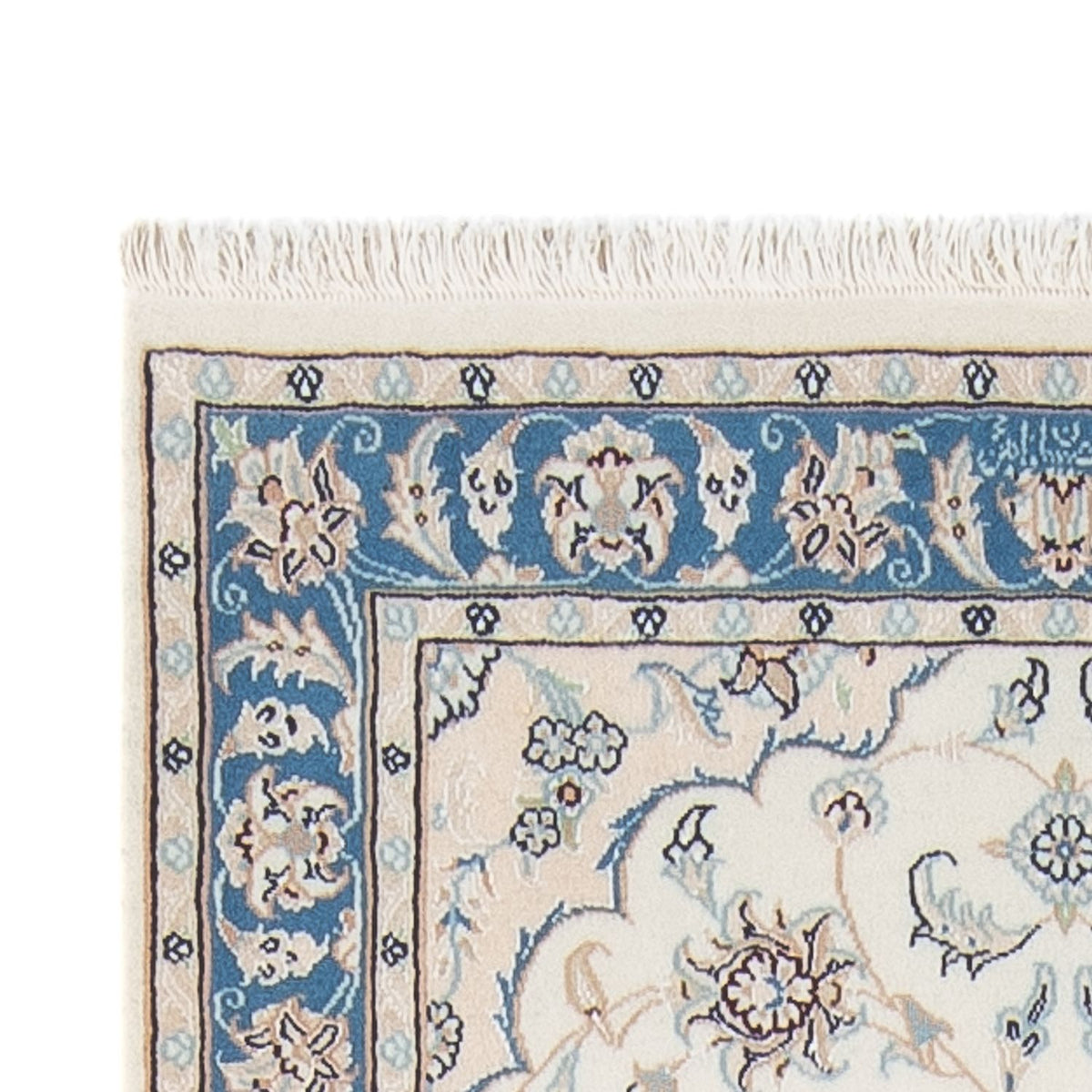 Loper Perzisch tapijt - Nain - Premium - 288 x 80 cm - crème