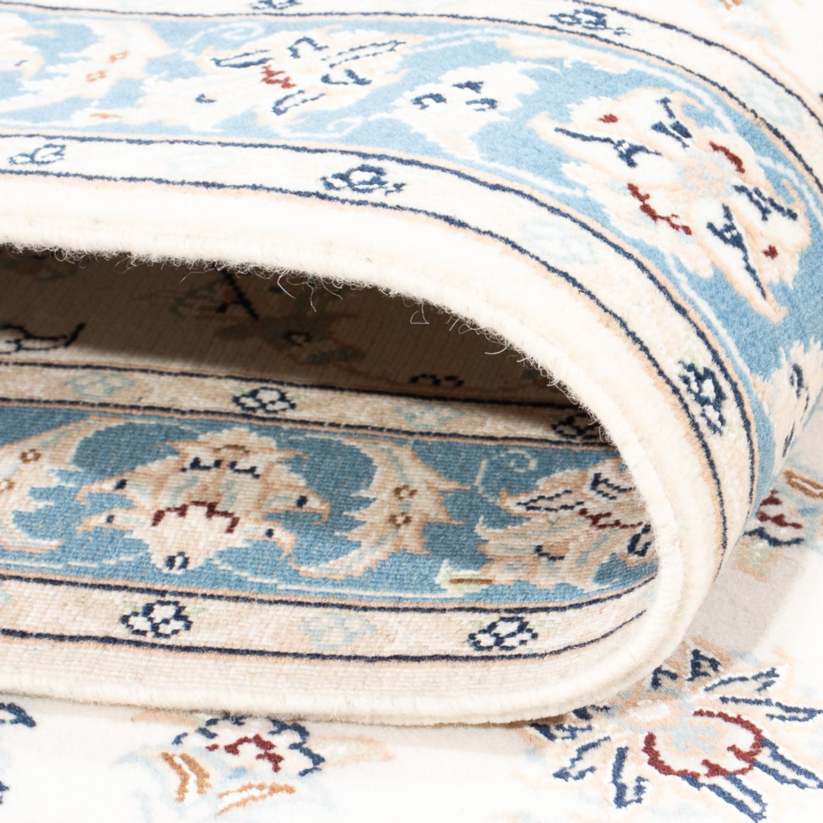 Loper Perzisch tapijt - Nain - Premium - 288 x 80 cm - crème