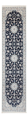 Loper Perzisch tapijt - Nain - Premium - 306 x 81 cm - donkerblauw