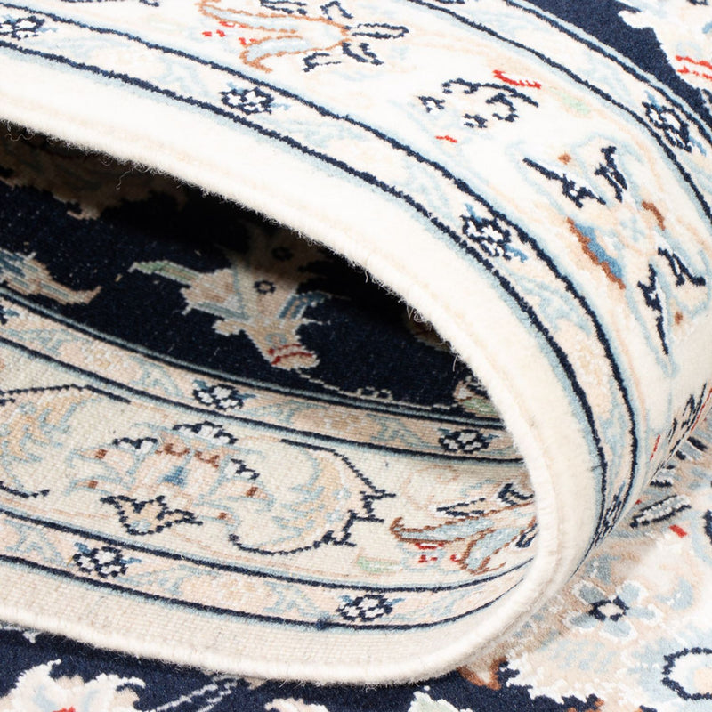 Loper Perzisch tapijt - Nain - Premium - 306 x 81 cm - donkerblauw