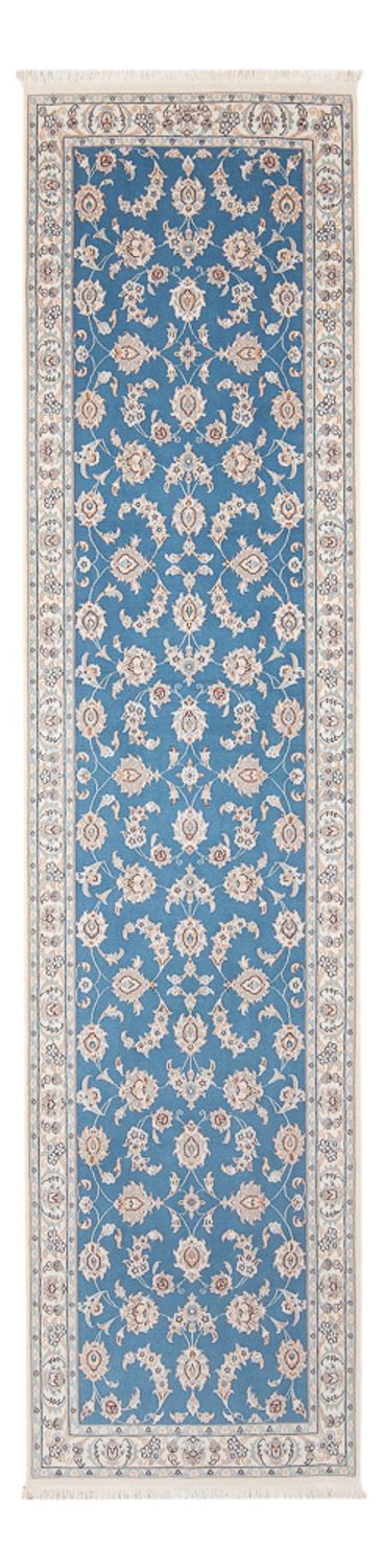 Loper Perzisch tapijt - Nain - Premium - 298 x 80 cm - blauw
