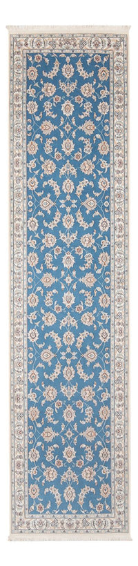 Loper Perzisch tapijt - Nain - Premium - 298 x 80 cm - blauw