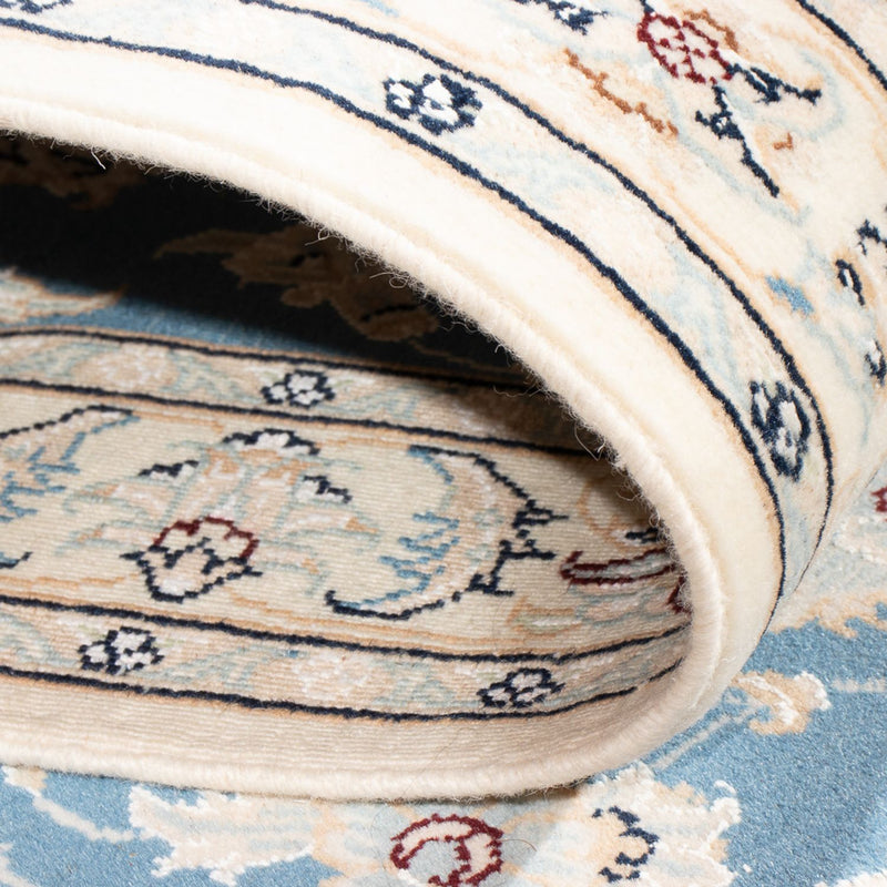 Loper Perzisch tapijt - Nain - Premium - 300 x 80 cm - blauw