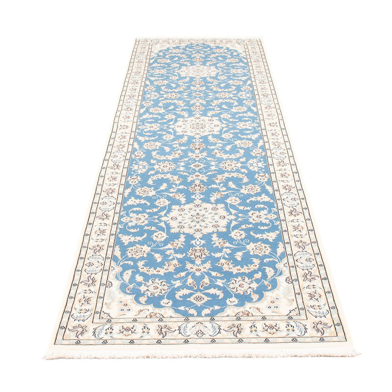 Loper Perzisch tapijt - Nain - Premium - 300 x 80 cm - blauw